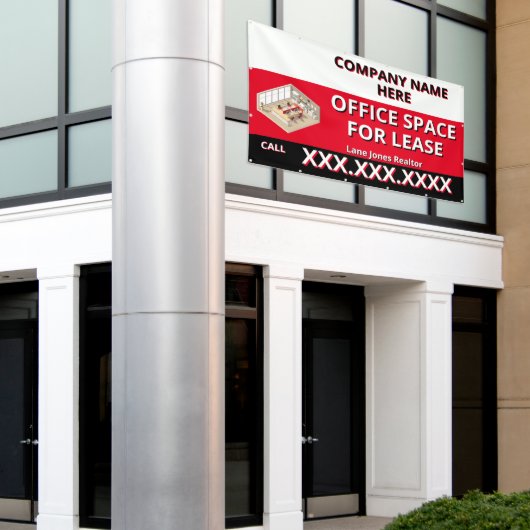 Einzelhandelsfläche zur Miete anpassen Firmenlogo Banner (Äußeres Gebäude)