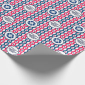 Einzelhandelsgeschäft 4. Juli Text des Diamond-Log Geschenkpapier (Ecke)