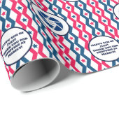 Einzelhandelsgeschäft 4. Juli Text des Diamond-Log Geschenkpapier (Rolleneckpunkt)