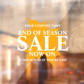 Einzelhandelsgeschäft Ende der Saison Fensteraufkleber (Blatt 2)