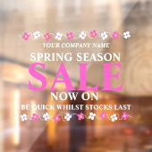 Einzelhandelsgeschäft Ende Frühjahr Fensteraufkleber (Blatt 2)