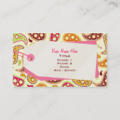 Einzelhandelskarte für Paisley & Shopping Tag (Rückseite)