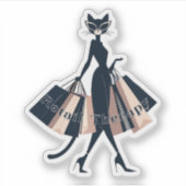 Einzelhandelstherapie Aufkleber (Vorderseite)