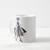 Einzelhandelstherapie Kaffeetasse (Vorderseite Links)