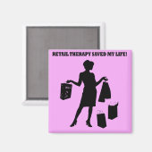 Einzelhandelstherapie Magnet (Vorderseite/Rückseite)