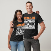 Einzelhändler Ich versuche, die Dinge lustige Ange T-Shirt (Unisex)