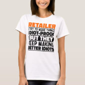 Einzelhändler Ich versuche, die Dinge lustige Ange T-Shirt (Vorderseite)