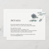 Einzelheiten zu Blumenzwiebeln und Eukalyptus Begleitkarte (Vorne/Hinten)