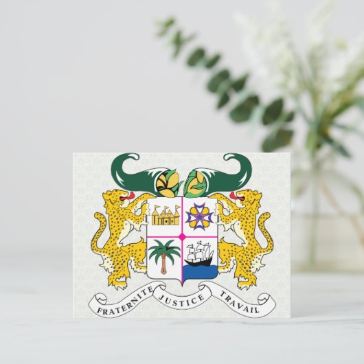 Einzelheiten zu den Wappen Postkarte (Stehend Vorderseite)