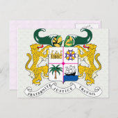 Einzelheiten zu den Wappen Postkarte (Vorne/Hinten)