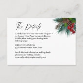 Einzelheiten zu Hochzeiten Begleitkarte (Vorderseite)