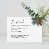 Einzelheiten zu Hochzeiten Begleitkarte (Stehend Vorderseite)