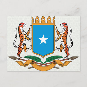 Einzelheiten zu Somalia-Wappen Postkarte