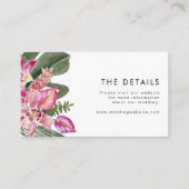 Einzelheiten zu tropischen Hochzeiten Begleitkarte (Vorderseite)