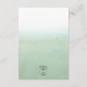 Einzelheiten zum Eukalyptus-Watercolor Begleitkarte (Rückseite)