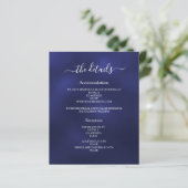 Einzelheiten zum Hochzeitsprogramm der Marine (Stehend Vorderseite)