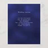 Einzelheiten zum Hochzeitsprogramm der Marine (Rückseite)