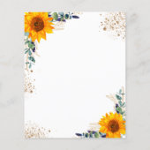 Einzelheiten zum Hochzeitsprogramm für Eukalyptus- (Hinten)