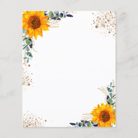 Einzelheiten zum Hochzeitsprogramm für Eukalyptus- (Hinten)