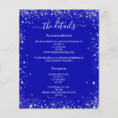 Einzelheiten zum Hochzeitsprogramm für Royal Blue (Vorderseite)