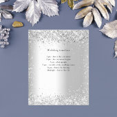 Einzelheiten zum Hochzeitsprogramm für Silver Glit