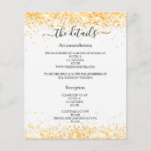 Einzelheiten zum Hochzeitsprogramm für Weißgold (Vorderseite)