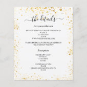 Einzelheiten zum Hochzeitsprogramm für Weißgold Gl (Vorderseite)