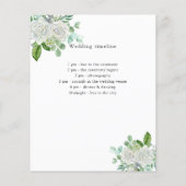 Einzelheiten zum Hochzeitsprogramm im Grünen mit w (Hinten)