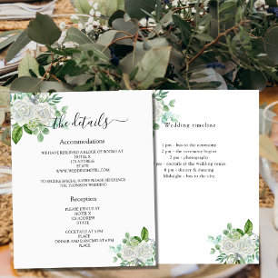 Einzelheiten zum Hochzeitsprogramm im Grünen mit w