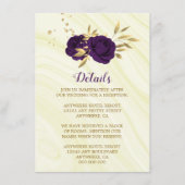 Einzelheiten zum lila Goldbarsch mit Blumen Begleitkarte (Vorderseite)