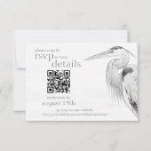 Einzelheiten zum QR-Code für Hochzeitsskizzen und RSVP Karte (Vorderseite)