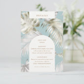 Einzelheiten zum TropenblätterEmpfang Begleitkarte (Stehend Vorderseite)