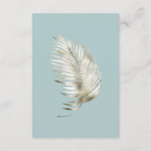 Einzelheiten zum TropenblätterEmpfang Begleitkarte (Rückseite)