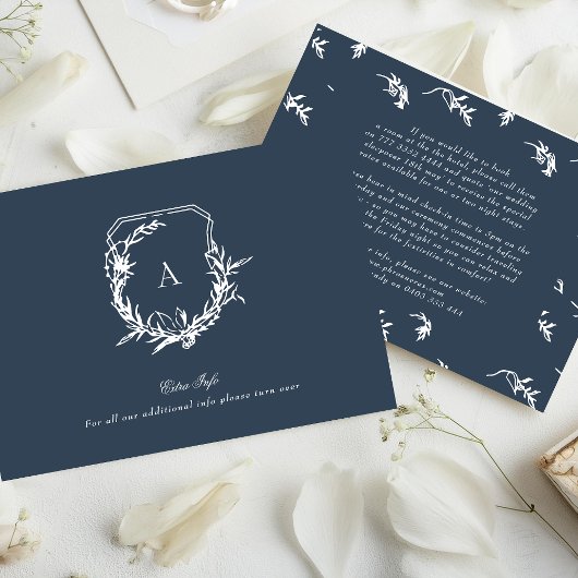 Einzelheiten zum Vintagen Wappen in klassischem Ma Begleitkarte