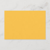 Einzelheiten zur Hochzeit im Herbst der gelben Son Begleitkarte (Rückseite)