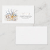 Einzelheiten zur Hochzeit in der tropischen Musche Begleitkarte (Vorne/Hinten)