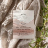 Einzelheiten zur Hochzeit in Urlaubsort der Blush Begleitkarte