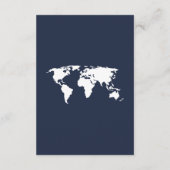 Einzelheiten zur Hochzeit in Urlaubsort von Navy B Begleitkarte (Rückseite)