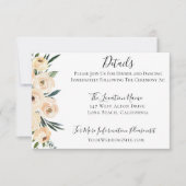 Einzelheiten zur Hochzeit mit elegantem neutralem  Einladung (Vorderseite)