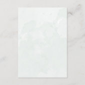 Einzelheiten zur Hochzeit von Grünem Eukalyptus Begleitkarte (Rückseite)