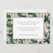 Einzelheiten zur Hochzeit von Palmenblättern Ankündigung (Rückseite)