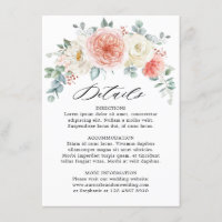 Einzelheiten zur Hochzeit von Pfirsichpfirsichpfir