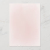 Einzelheiten zur Hochzeit von Pflaumen und staubig Begleitkarte (Rückseite)