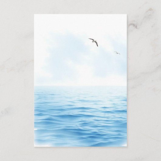 Einzelheiten zur Hochzeit von Santorin Griechenlan Begleitkarte (Rückseite)