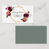 Einzelheiten zur Hochzeitsseite Begleitkarte (Vorne/Hinten)