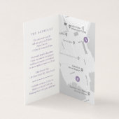 Einzelheiten zur Hochzeitsszenario lila Blume (Innenseite)