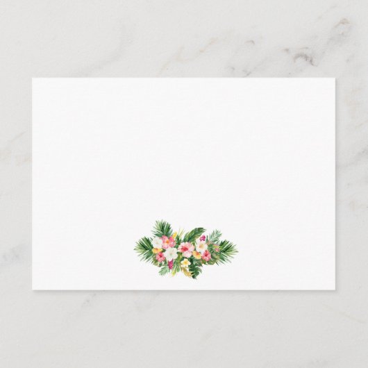 Einzelheiten zur kalligraphischen Hochzeit mit tro Begleitkarte (Rückseite)