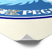 Einzelheiten zur kirgisischen Wappen Poster (Ecke)