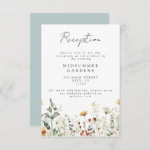 Einzelheiten zur Sommerhochzeit in der Wildblume