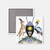 Einzelheiten zur Uganda-Wappen Magnet (Vorderseite/Rückseite)